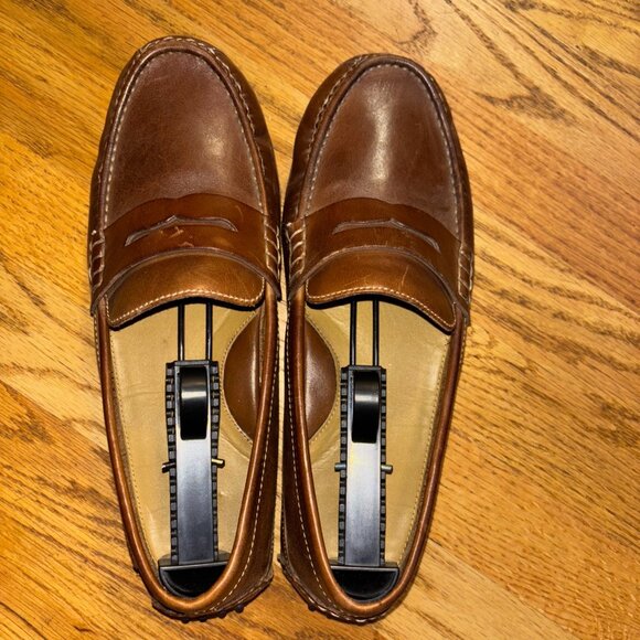 Cole Haan Mens Brown Leather Penny Loafers Size  8.5 main image 7